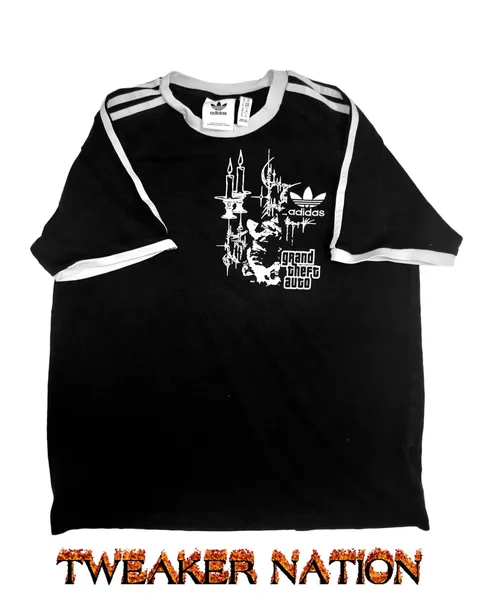 #9 Y2K BLACK ADIDAS SHIRT
