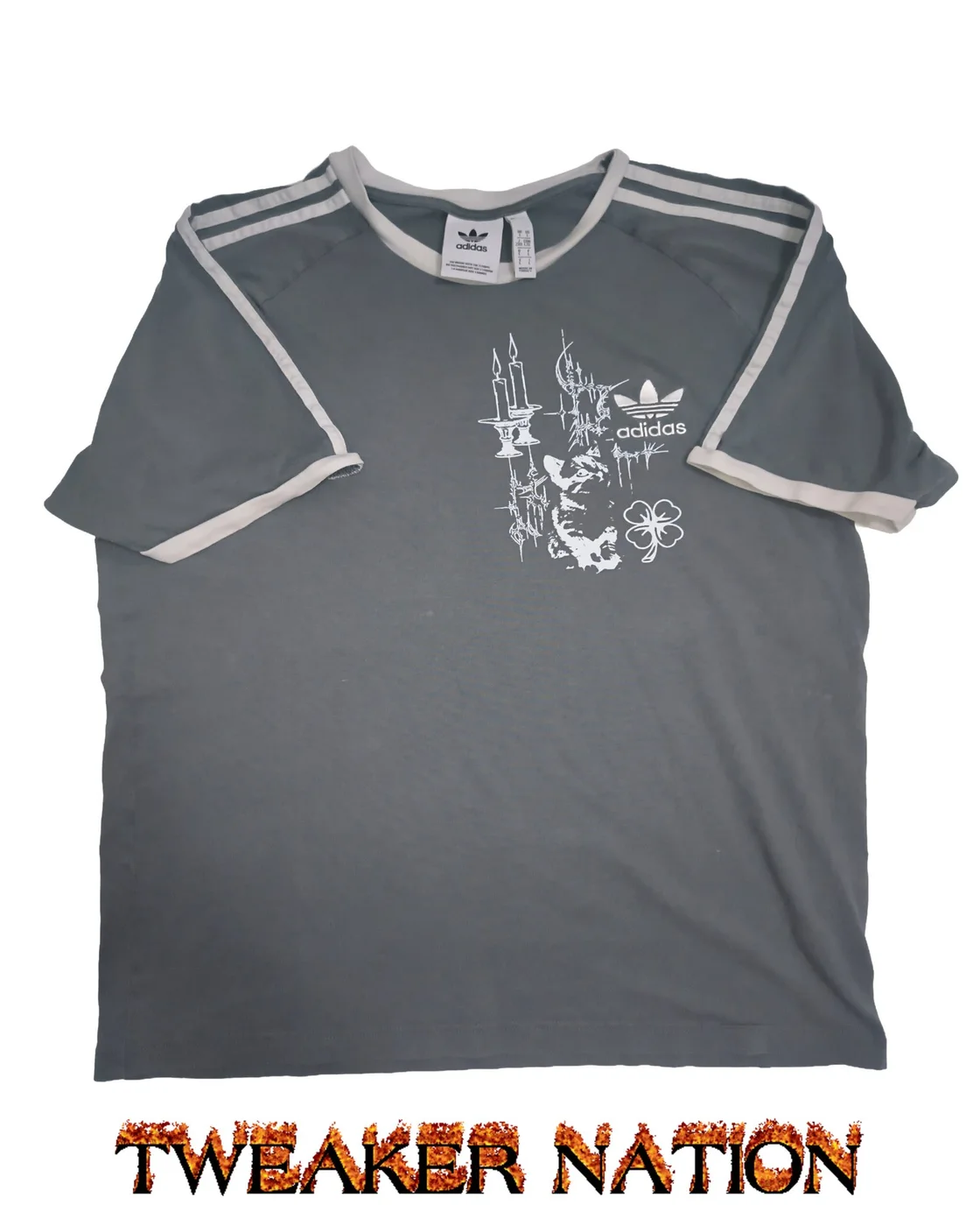 #6 Y2K GRAY ADIDAS SHIRT